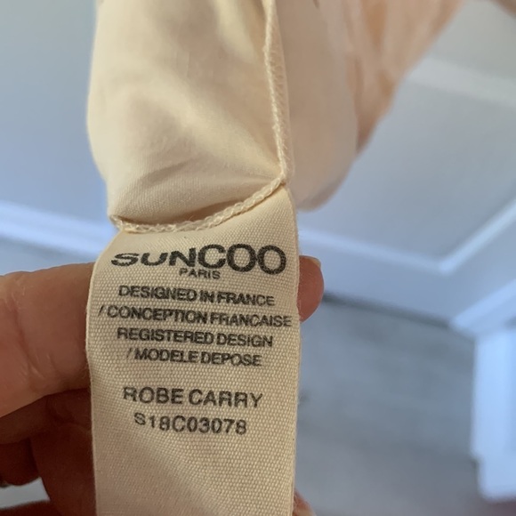 Suncoo Paris Serlie Robe Carry Lace Embroidered Dress Being Size T2/M ruffle - Picture 11 of 16